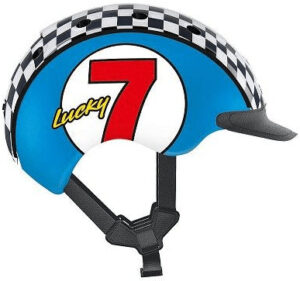 Blå mini 2 Lucky 7 fra Casco - Small (52-56 cm)
