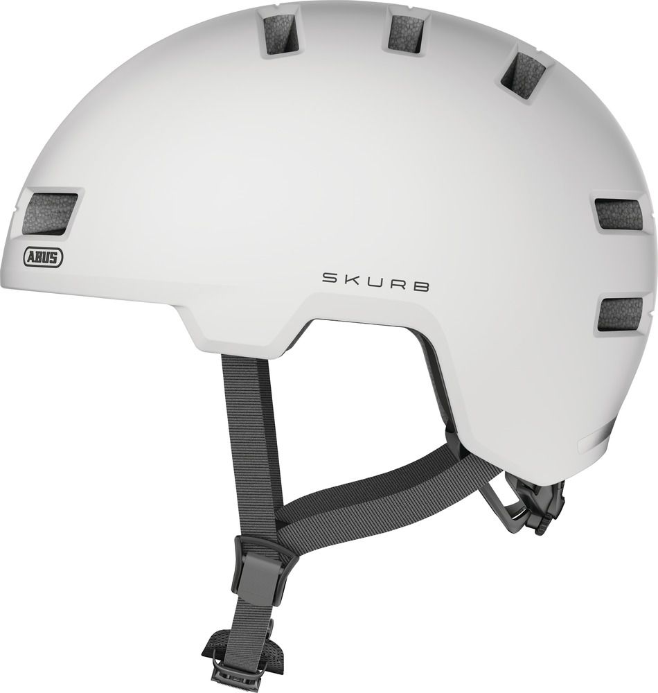 Abus Urban skurb pearl white - Cykelhjelm - Small (52-56 cm) / Hvid