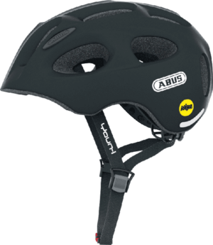 Abus Black Youn-I MIPS juniorhjelm - Medium (52-57 cm)