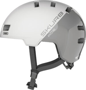 Abus Skurb ACE silver white - Cykelhjelm - Medium (55-59 cm)