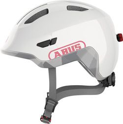 Abus - Smiley 3.0 ACE LED shiny white børnehjelm - Small (45-50 cm)