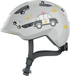 Abus Smiley 3.0 grey police - børne cykelhjelm - Small (45-50 cm)